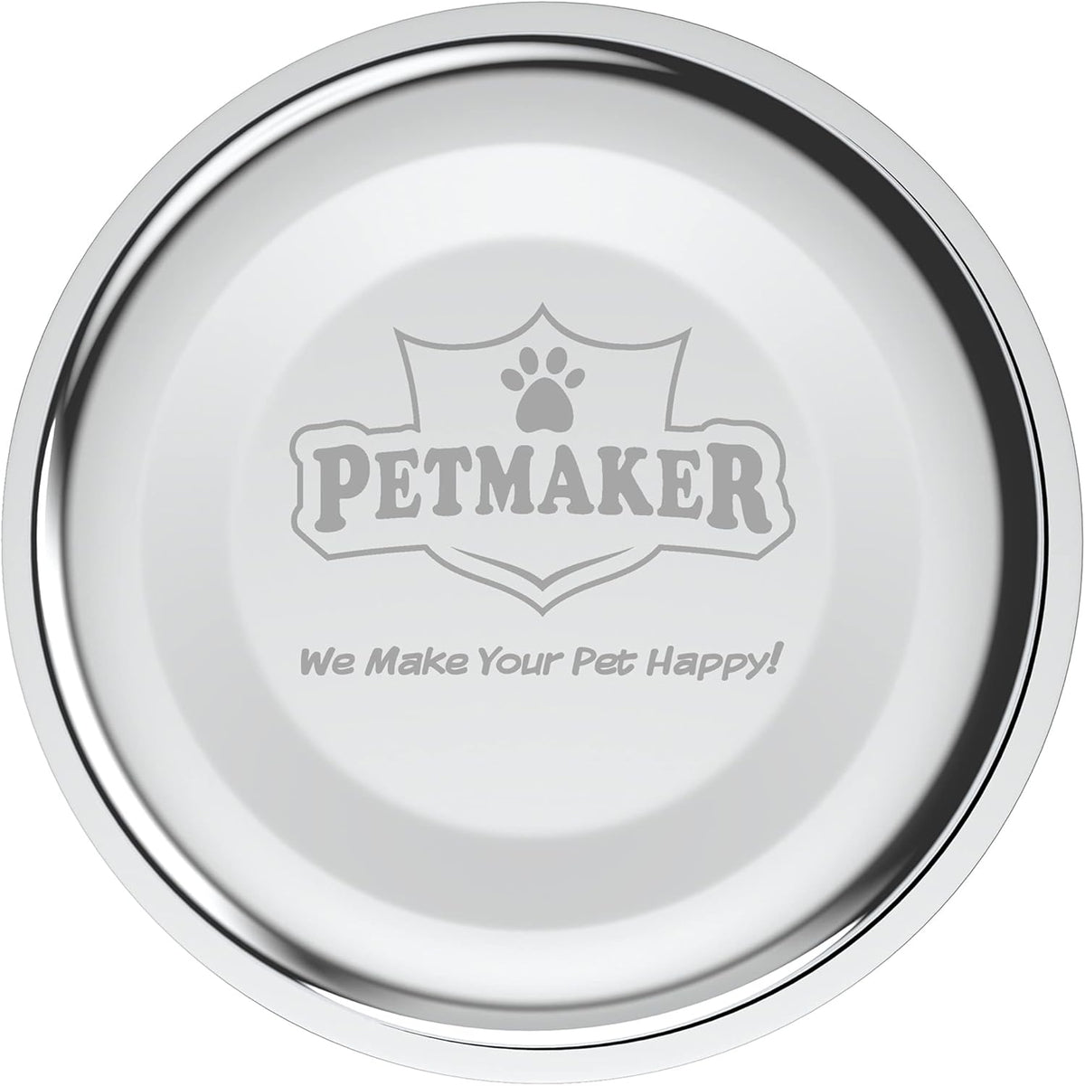 Set of 2 Stainless Steel Dog Bowls - 40Oz Pet Bowls with Decorative Dog Food Stand - Metal Food and Water Dishes for Large Pets - Puppy Essentials by  (Silver/Black)