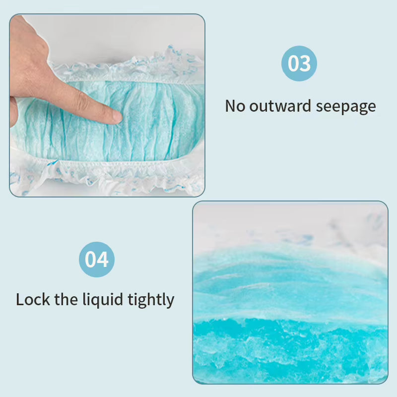 10Pcs Dog Diapers Males Females Disposable Nappies Pants Physiological Underwear Adjustable Leakproof Breathable Safety Pants