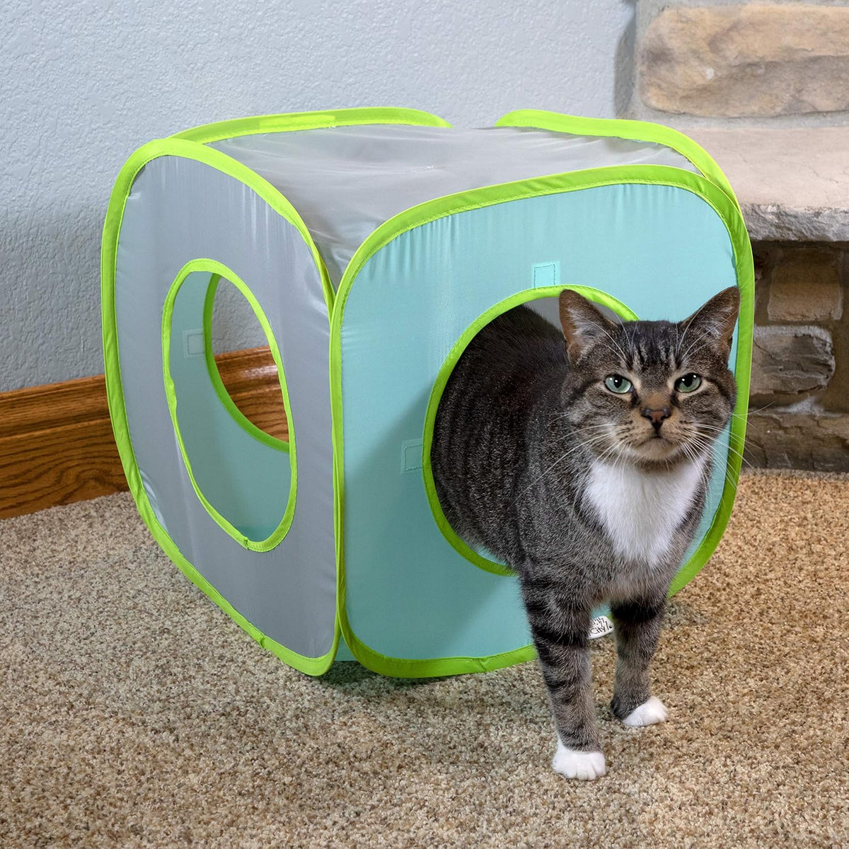 Deluxe Cat Toy Box, Brown